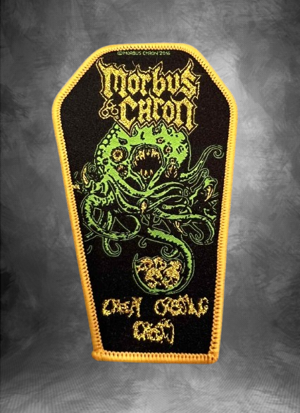 Дет метъл нашивка Morbus Chron форма ковчег с Ктулу
