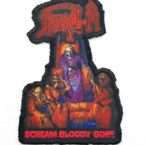 Текстилна нашивка за дрехи Death с дизайн от албума Scream Bloody Gore