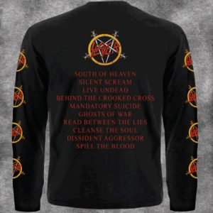 Мъжка блуза с дълъг ръкав на Slayer "South of Heaven" - Hover Image