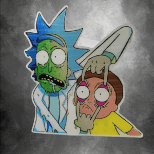 3D Стикер за Кола Рик и Морти (Rick and Morty) - Hover Image