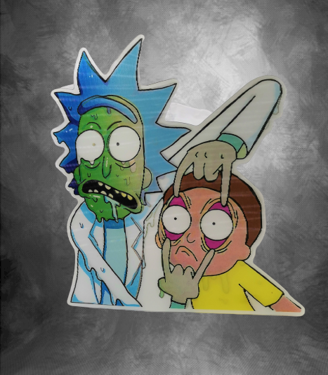 3D Стикер за Кола Рик и Морти (Rick and Morty) - Image 2