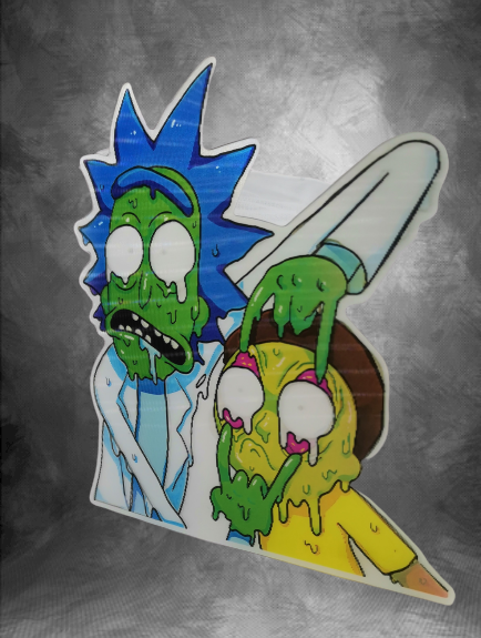 3D Стикер за Кола Рик и Морти (Rick and Morty) - Image 3