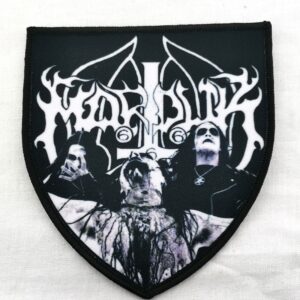 Текстилна нашивка Marduk с висококачествена бродерия и черно-бяло лого
