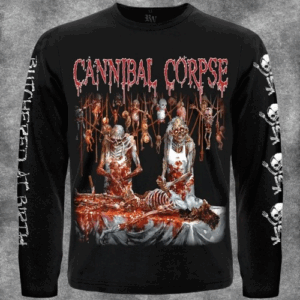 Мъжка блуза с дълъг ръкав Cannibal Corpse Butchered at Birth.