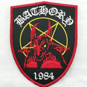Текстилна нашивка Bathory 1984 с висококачествена бродерия