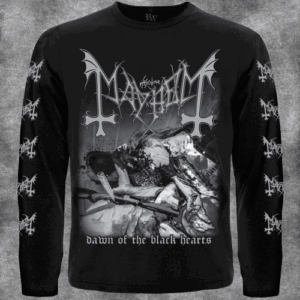 Мъжка черна блуза с дълъг ръкав Mayhem Dawn of the Black Hearts.