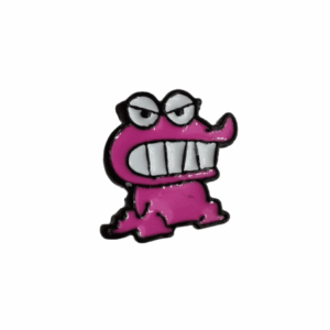 Аниме обеца на винт с розов крокодил Pink Crocodile от Shin-Chan