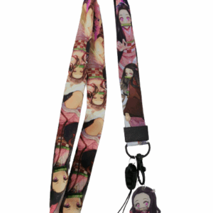Връзка тип бадж на Nezuko Kamado от Demon Slayer с PVC лого