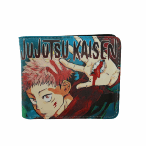 Манга портфейл Jujutsu Kaisen с динамична щампа на Юджи Итадори и ръката на Сукуна