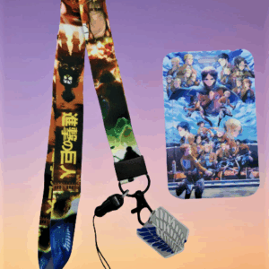Attack on Titan връзка врат бадж с холдер и PVC лого на Survey Corps