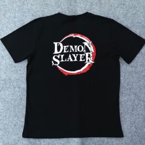 Мъжка черна аниме тениска Demon Slayer – Tanjiro & Friends Blue Aura - Hover Image