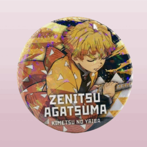 Холограмна значка Зеницу Агатсума от аниме Demon Slayer Kimetsu no Yaiba