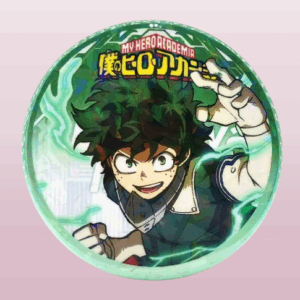 Аниме значка Изуку Мидория (Деку) с енергийни ефекти от My Hero Academia