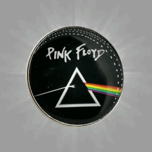 Кръгли метални брошки за дрехи с призмата на Pink Floyd и спектър на дъгата