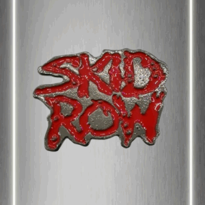 Метални брошки за дрехи с червено релефно лого на Skid Row
