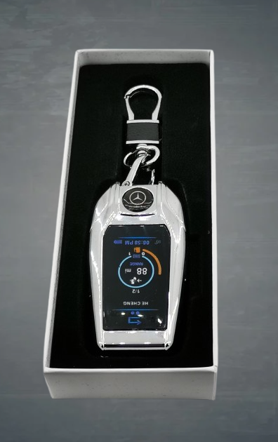 газова запалка ключодържател Mercedes метален корпус лого