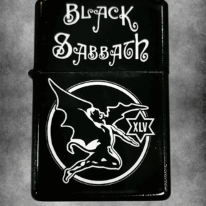 бензинова запалка Black Sabbath бял принт демон XLV
