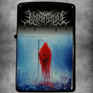 Черна zippo запалка на Lorna Shore с детайлен artwork и лого