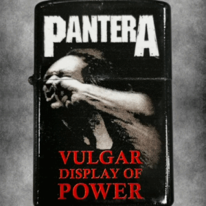 Черна zippo запалка на Pantera с обложката на Vulgar Display of Power