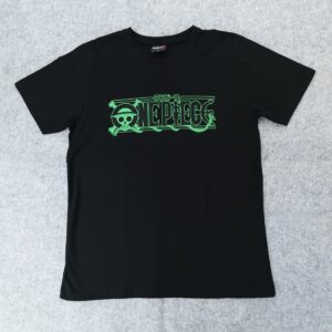 Черна аниме тениска One Piece с Roronoa Zoro - Hover Image