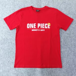 Червена anime тениска One Piece Luffy Gear 5 - Hover Image