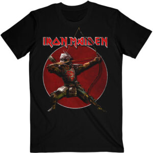 Метъл тениска Iron Maiden Senjutsu Самурай Еди черна