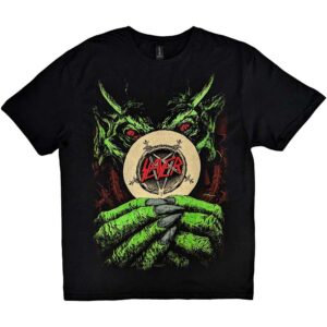 Метъл тениска на Slayer Diabolus in Musica с демони и лого