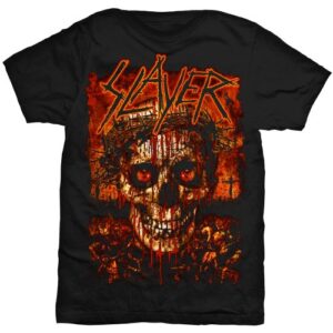 Траш метъл тениска Slayer Skull & Blood с череп и кръв