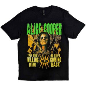 Тениска на Alice Cooper He Keeps Coming Back с гробищни мотиви