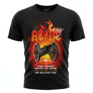 Рок тениска AC/DC For Those About to Rock оръдие