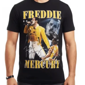 Рок тениска Freddie Mercury – Queen Live at Wembley