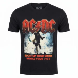 Тениска на AC/DC Blow Up Your Video от турнето 1988