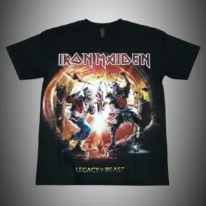 метъл тениска Iron Maiden Legacy of the Beast черна с Еди