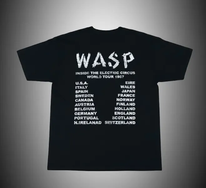 Списък с градове от турнето на W.A.S.P.