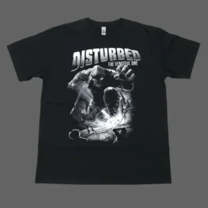 Черна метъл тениска Disturbed The Vengeful One с талисмана The Guy