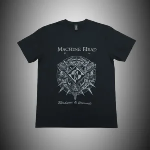 Черна метъл тениска Machine Head с щампа Bloodstone & Diamonds