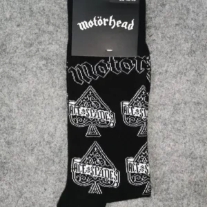 Черни памучни чорапи Motörhead Ace of Spades с графичен принт - Hover Image
