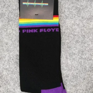 Черни рок чорапи Pink Floyd с дъга - Hover Image