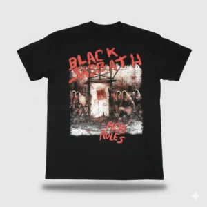 метъл тениска Black Sabbath Mob Rules черна с оригинална обложка