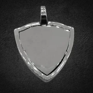 Готически медальон Огледало с роза от стомана - Hover Image