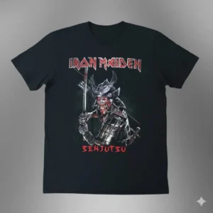 Метъл тениска Iron Maiden Senjutsu Samurai черна с Еди