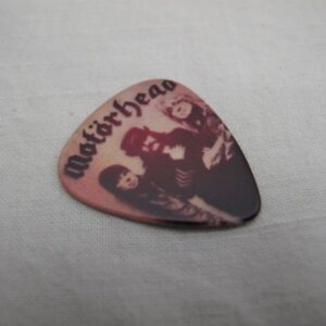 Колекционерско перце за китара Motörhead с изображение на Леми Килмистър и групата