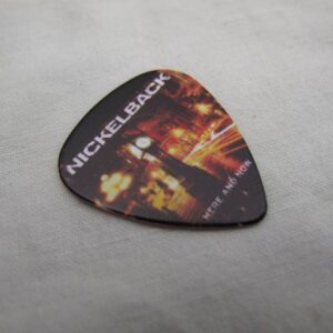 Черно рок перце за китара Nickelback с принт Here and Now и бяло лого