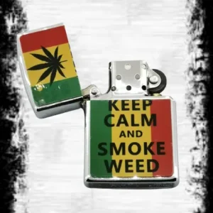 Бензинова Zippo запалка Keep Calm and Smoke Weed - Hover Image