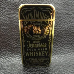 Луксозна метална газова запалка Jack Daniel's в златисто и черно