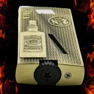 Газова метална запалка Jack Daniel’s с релефна бутилка - Hover Image