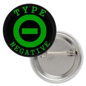 метална значка Type O Negative с логото на групата в зелено и черно 25 мм
