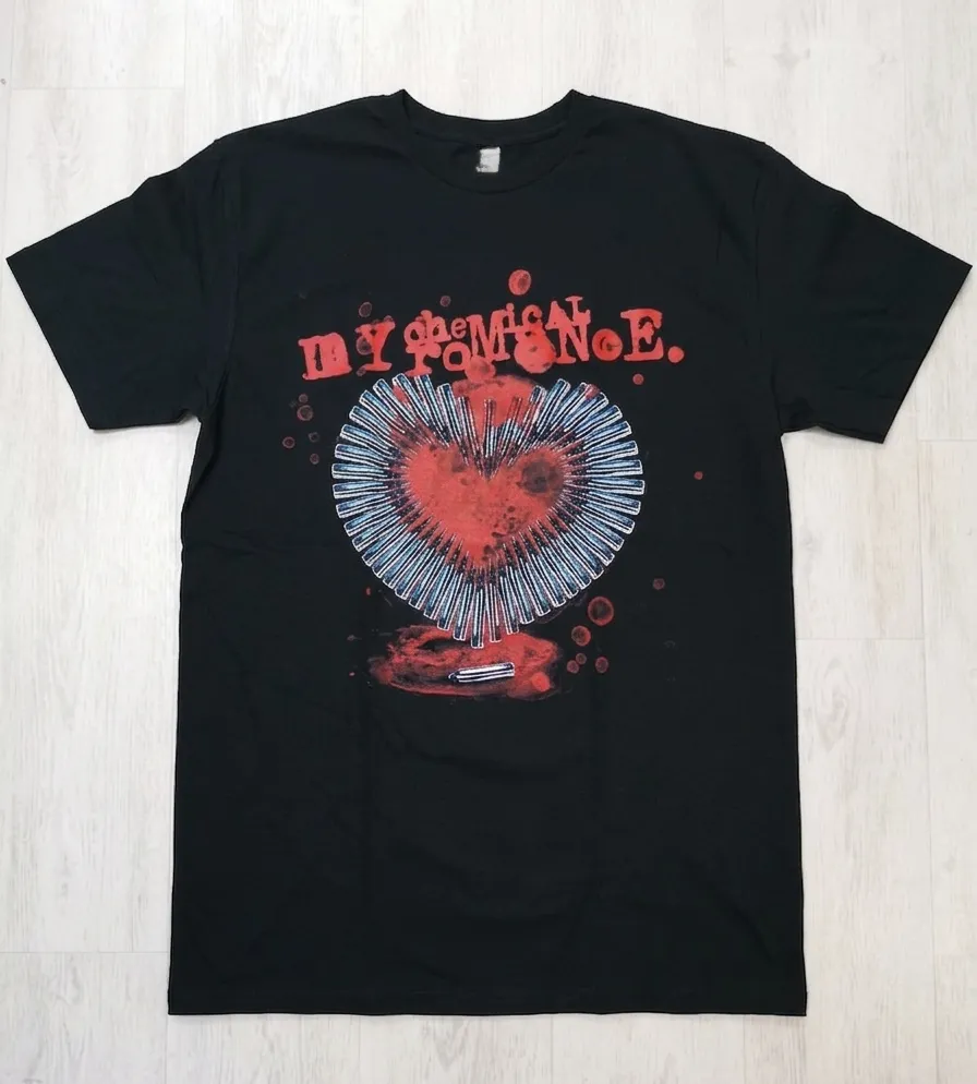 Памучна тениска My Chemical Romance Smoking Gun с дизайн патрони