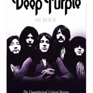 Лилав водоустойчив постер на Deep Purple In Rock със самозалепваща PP хартия