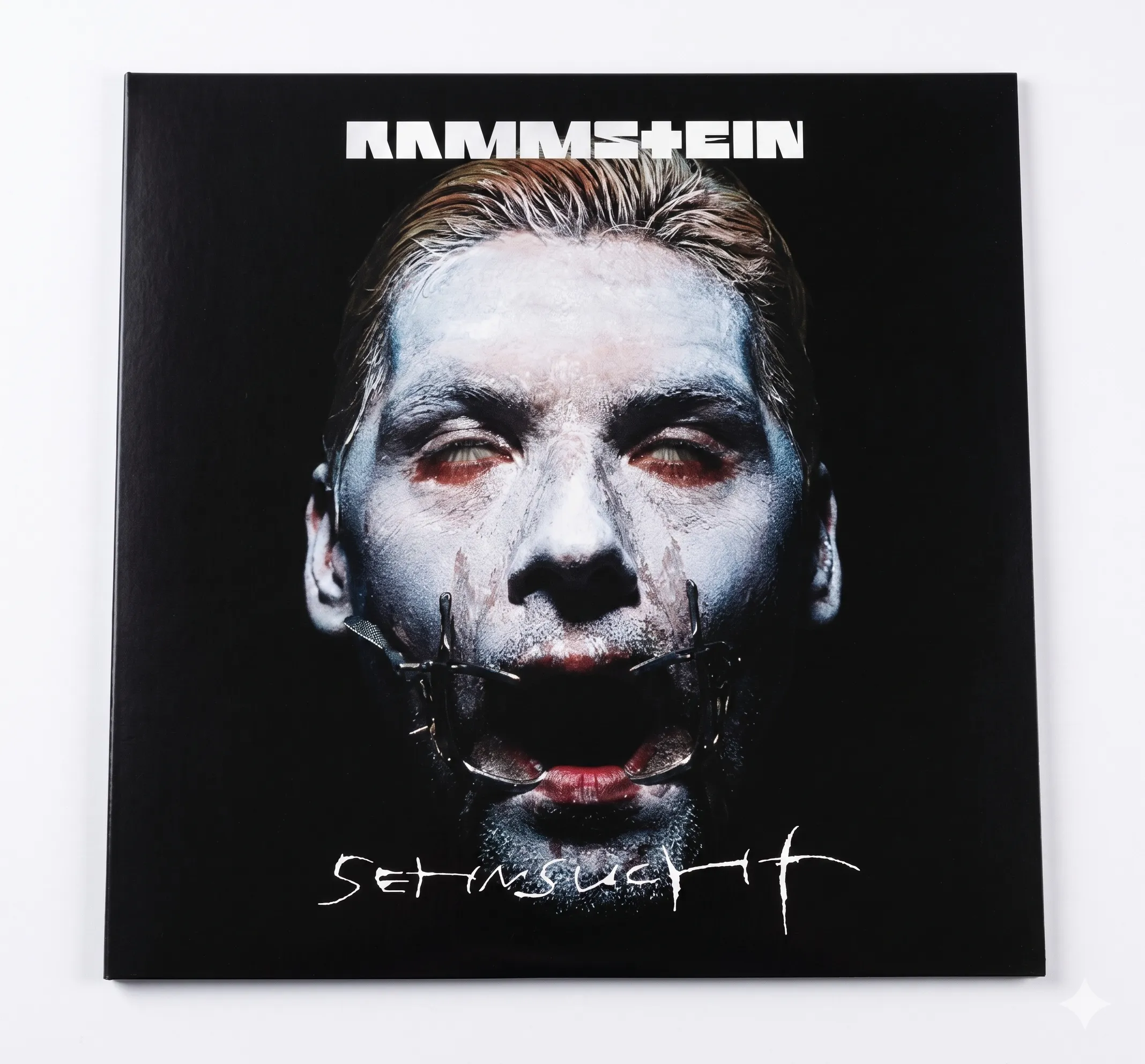 Матов самозалепващ малък плакат стикер Rammstein Sehnsucht с обложка на албум